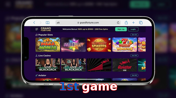 Main screen of 1St Game ios page for PK players